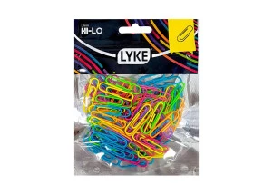 Clips de Papel Neon 33mm 100 Un Lyke