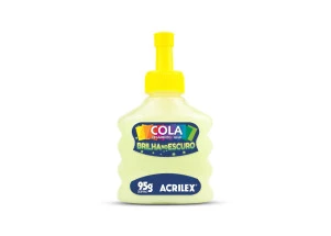 Cola Brilha No Escuro Acrilex 95G Amarelo Fosfore