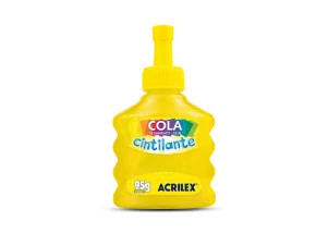 Cola Cintilante Acrilex 95G Amarelo