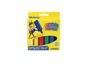 Cola Colorida Acrilex 6 Cores