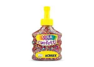 Cola Confetti Acrilex 95G Carnaval