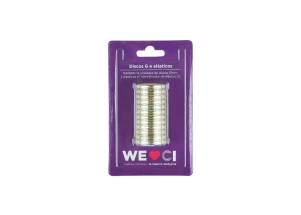 Discos + Elástico G Caderno Inteligente Dourado