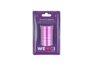 Discos + Elástico G Caderno Inteligente Rosa Metálico