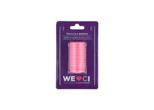 Discos + Elástico G Caderno Inteligente Rosa Neon