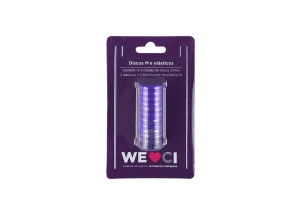 Discos + Elástico M Caderno Inteligente Roxo Metálico