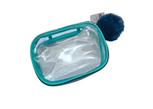 Estojo Box Verde Pastel Transparente Cristal Sem Aba Fizz