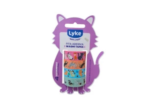 Fita Adesiva Washi Tape Animais C/4 Un Lyke