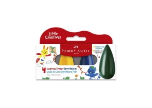 Giz de Cera Pião Little Creatives Faber Castell 4 Cores