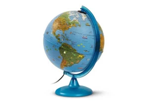 Globo Terrestre Decorativo Iluminado Arca 25cm Tecnodidattica