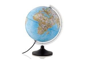 Globo Terrestre Decorativo Iluminado Carbon Classic 30cm