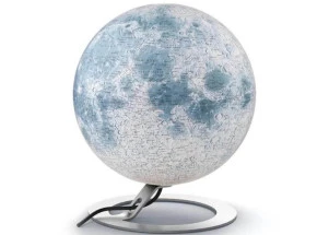 Globo Terrestre Decorativo Iluminado Lua 30cm