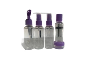 Necessaire Kit Viagem Roxo 7 Peças