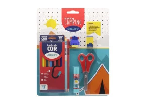 Lápis de Cor 12 cores Kit Camping Leo e Leo