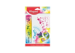 Kit Régua Maped Flexível Mini Cute Twist'n Flex