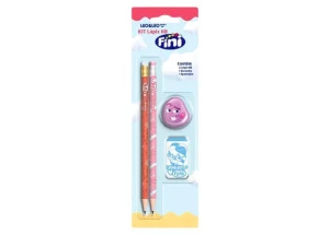 Kit Escolar Fini Leo&Leo 4 Peças