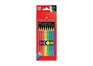 Lápis de Cor Faber Castell 10 Cores Neon