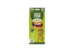 Lápis De Cor Ecológico Leo&Leo 12 Cores