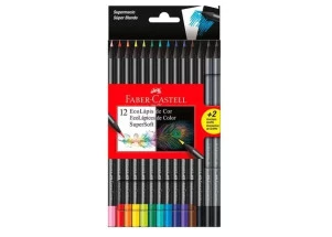 Lápis de Cor Faber Castell SuperSoft 12 Cores