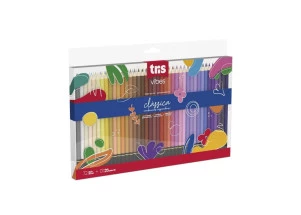 Lapis De Cor Tris Vibes Tons Clássicos 72 Cores + 1 Lápis 6B