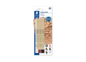 Lápis de Desenho Staedtler Mars Lumograf Pastel 6 cores