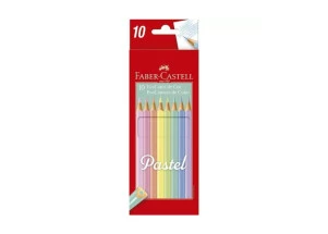 Lápis de Cor Faber Castell 10 Cores Pastel