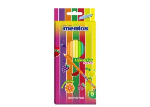 Lápis de Cor Mentos Neo-Pen Com Cheirinho 12 Cores Compactor