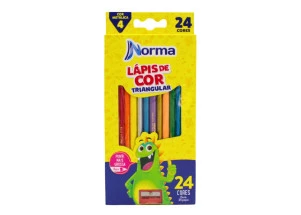 Lápis de Cor Norma 24 Cores + 1 Apontador
