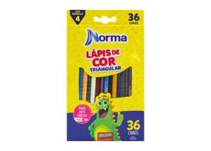 Lápis de Cor Norma 36 Cores + 1 Apontador