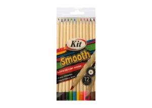 Lápis de Cor Smooth Wood Kit 12 Cores