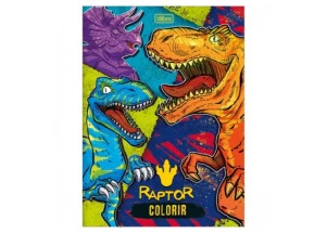 Livro Para Colorir Raptor Tilibra