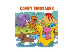 Livro de Colorir Bobbie Goods Comfy Dinosaurs 24F Ciranda Cultural