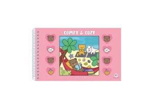 Livro de Colorir Bobbie Goods Comfy e Cozy Espiral 96F Ciranda Cultural