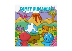 Livro de Colorir Bobbie Goods Comfy Dinosaurs 24F Livros Magic