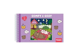 Livro de Colorir Bobbie Goods Comfy e Cozy Espiral 96F Livros Magic