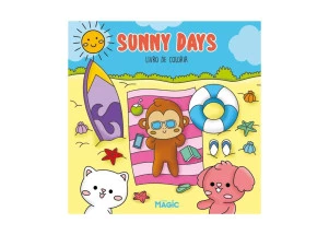 Livro de Colorir Bobbie Goods Sunny Days 24F Livros Magic