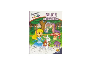 Livro Panorama Para Ler e Colorir Alice no País das Maravilhas