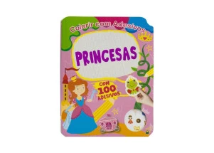 Livro Para Colorir Com Adesivos Princesas