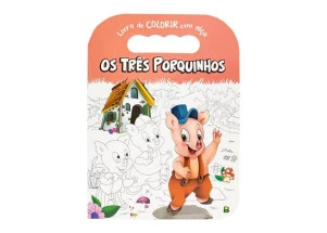 Livro Para Colorir Com Alça Os Três Porquinhos