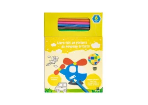 Livro Para Colorir Kit de Pintura do Pequeno Artista Amarelo