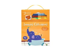 Livro Para Colorir Kit Mágico Animais Selvagens