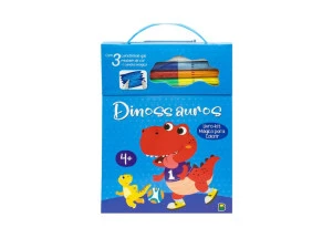Livro Para Colorir Kit Mágico Dinossauros