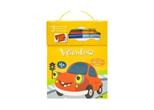 Livro Para Colorir Kit Mágico Veículos