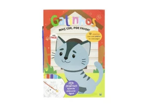 Livro Para Colorir Mais Cor, Por Favor! Gatinhos