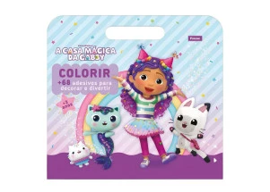 Livro Para Colorir Maleta A Casa Mágica da Gabby 8F Foroni