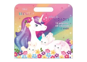 Livro Para Colorir Maleta Blink Unicórnio 8F Tilibra