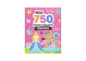 Livro Para Colorir Meus 750 Adesivos De Brilhantes Princesas