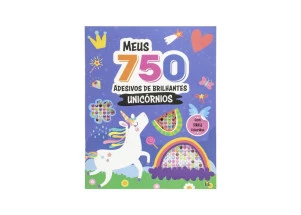 Livro Para Colorir Meus 750 Adesivos De Brilhantes Unicórnios