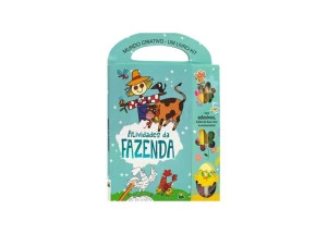 Livro Para Colorir Mundo Criativo Atividades da Fazenda
