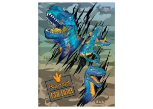 Livro Para Colorir Raptor Tilibra