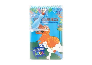 Livro Para Colorir Surpresas Com Água Dinossauros